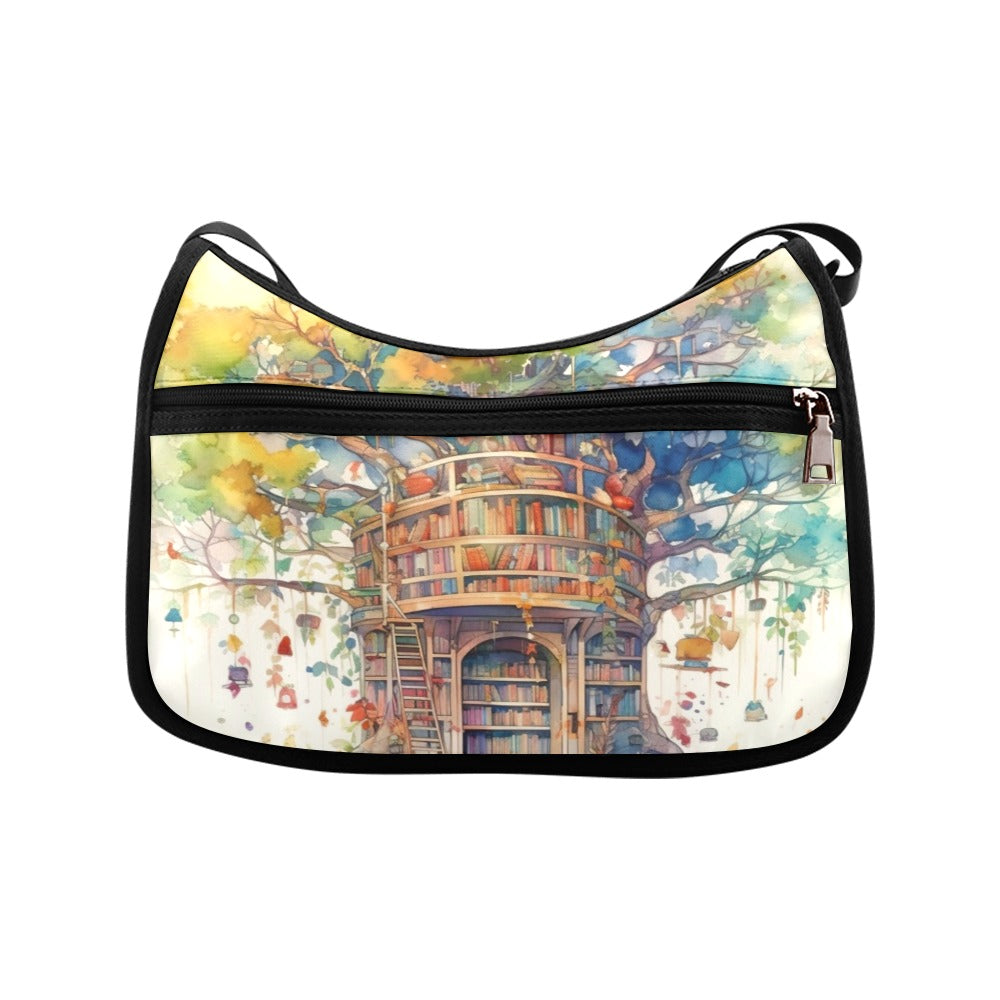 Tree Library Crossbody Bag - Offbeat Sweetie