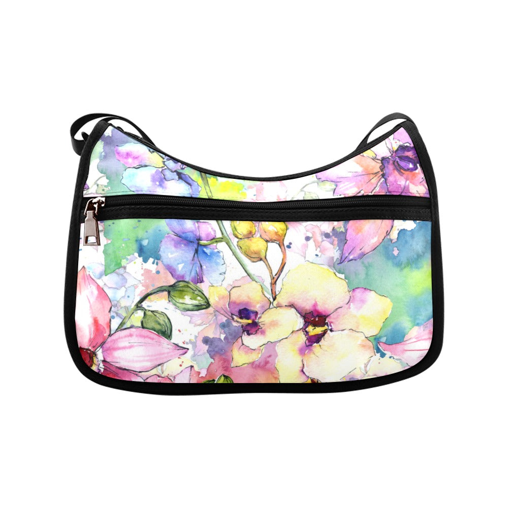 Watercolour Flowers Crossbody Bag - Offbeat Sweetie