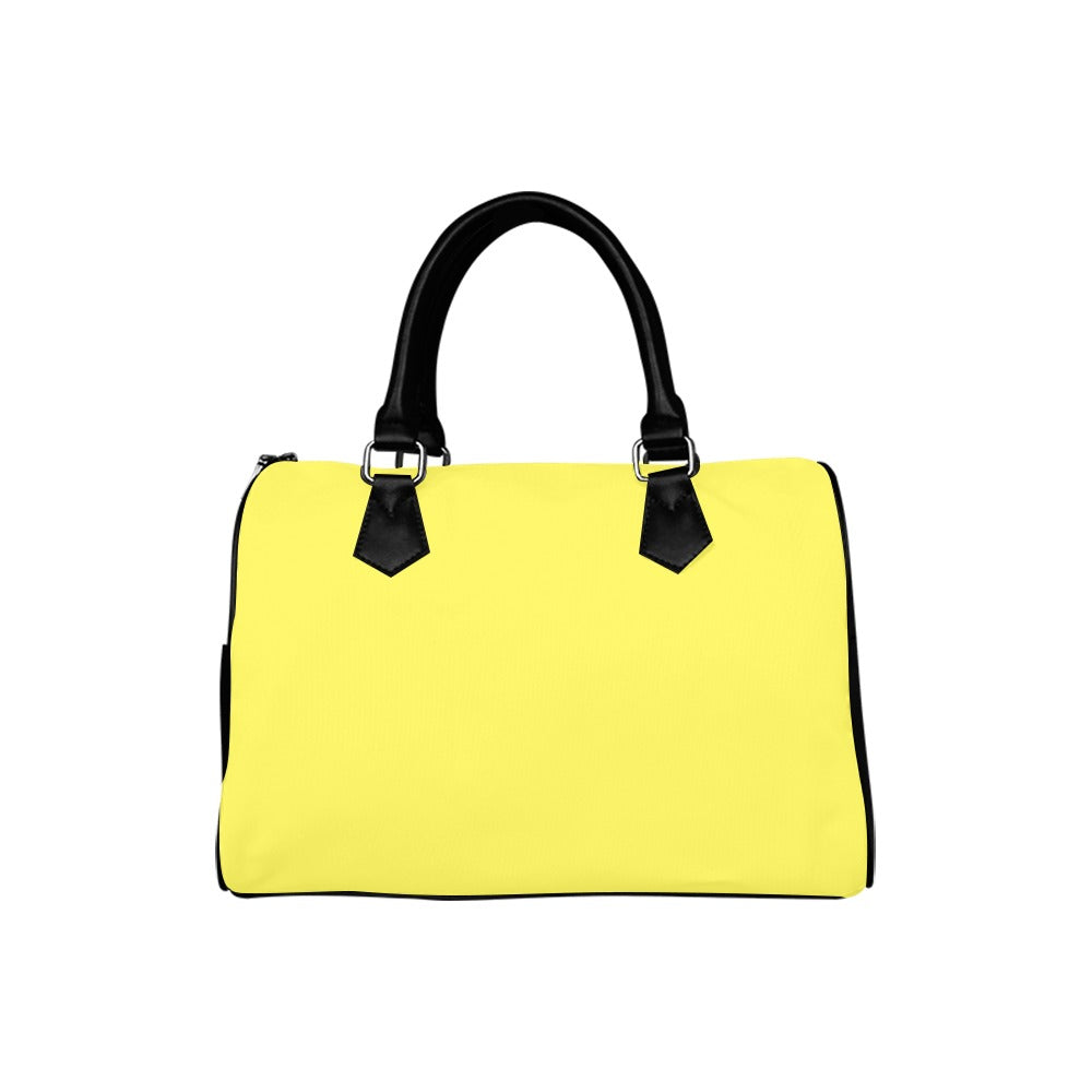 Yellow And Green Mismatch Boston Handbag - Offbeat Sweetie
