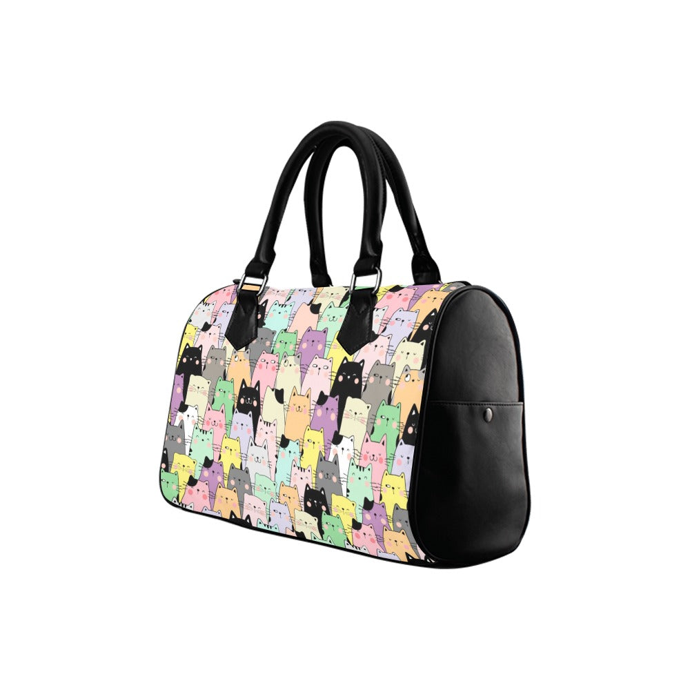 You've Got To Be Kitten Me Boston Handbag - Offbeat Sweetie