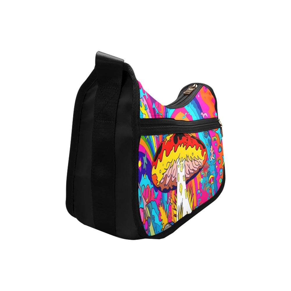 Psychedelic Mushies Crossbody Bag - Offbeat Sweetie
