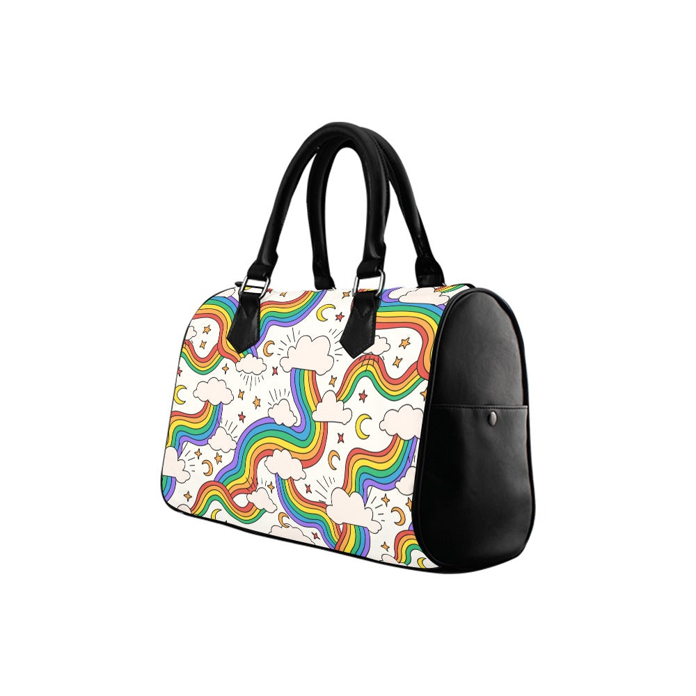 Rainbow Dreams Boston Handbag - Offbeat Sweetie