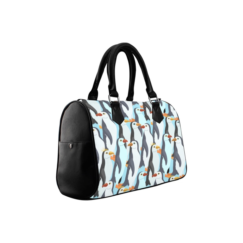 Penguin Party Boston Handbag - Offbeat Sweetie