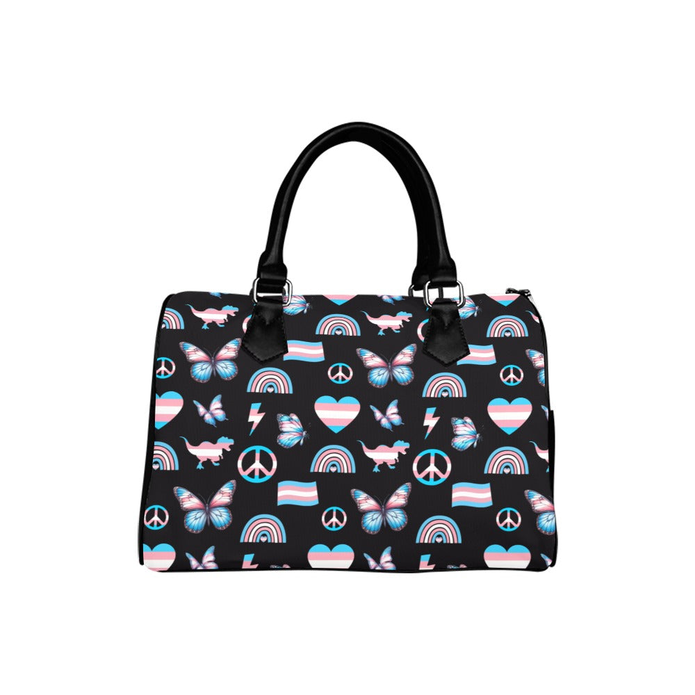 Trans Love Boston Handbag - Offbeat Sweetie