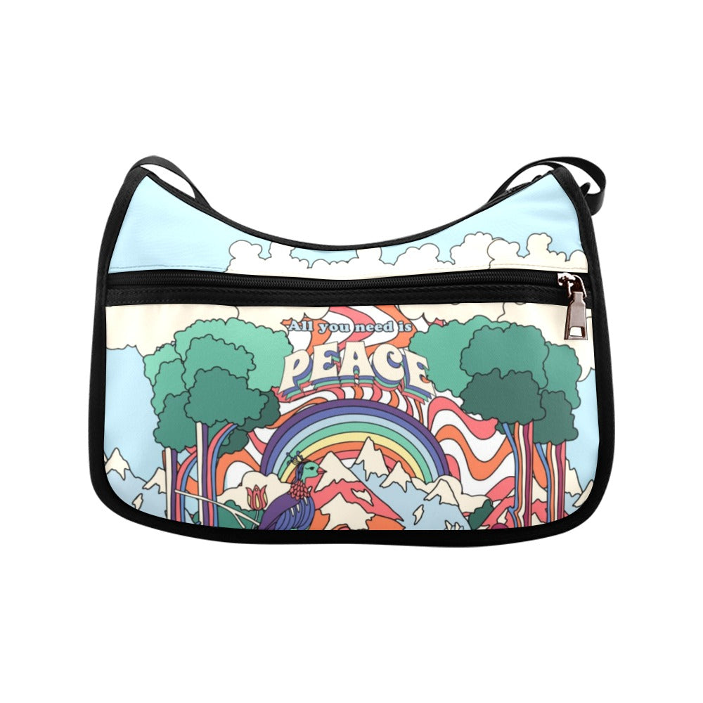 All You Need Is Peace Crossbody Bag - Offbeat Sweetie