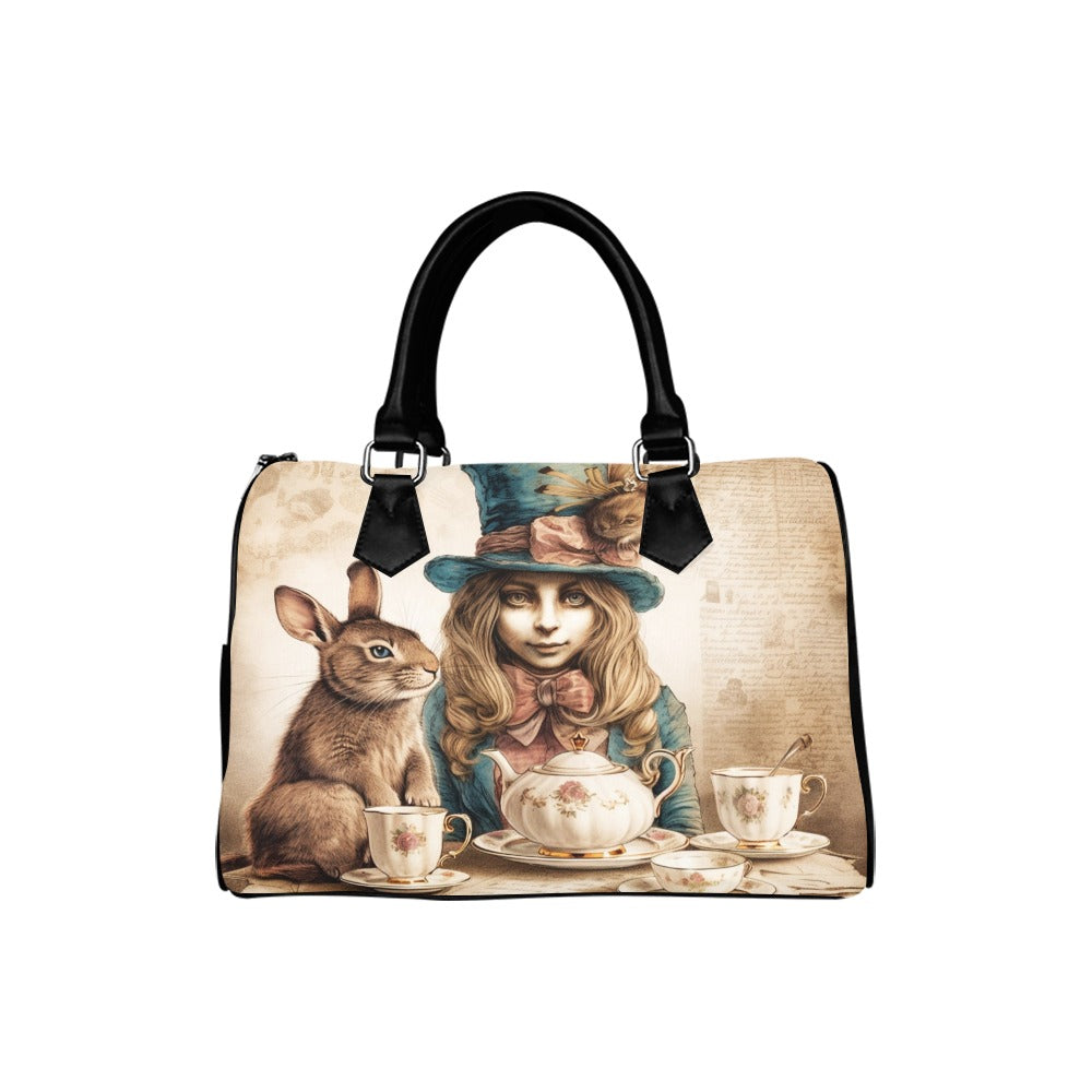 All Mad Here Boston Handbag - Offbeat Sweetie