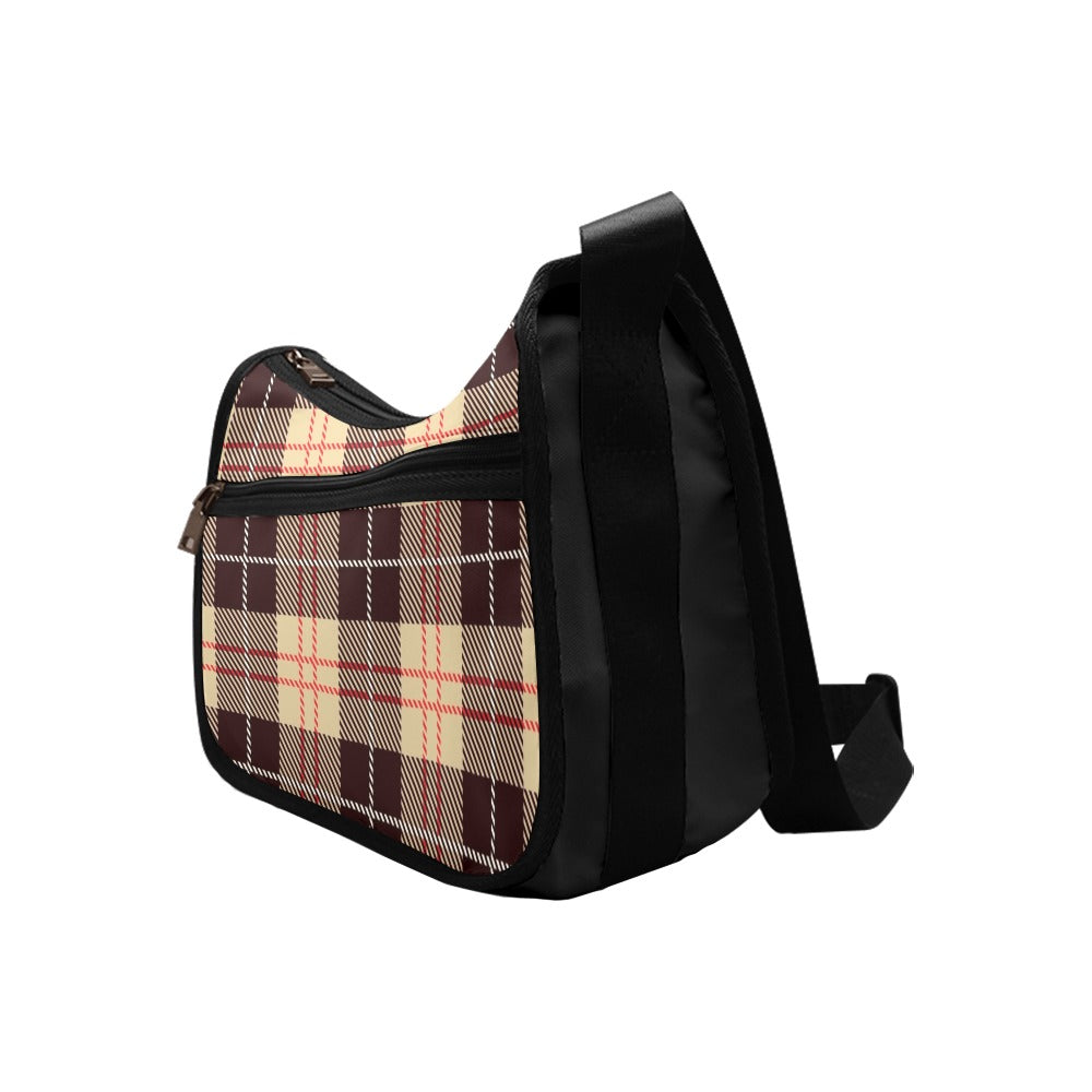 Choco Mocha Plaid Crossbody Bag