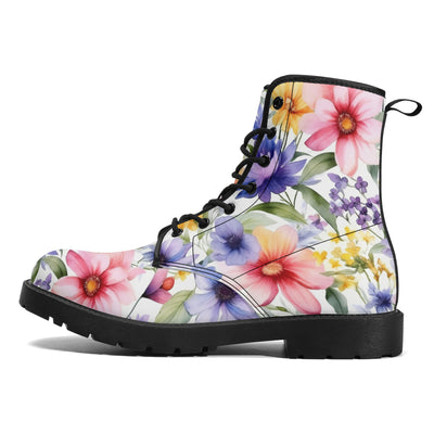 Watercolour Florals Unisex Boots Offbeat Sweetie