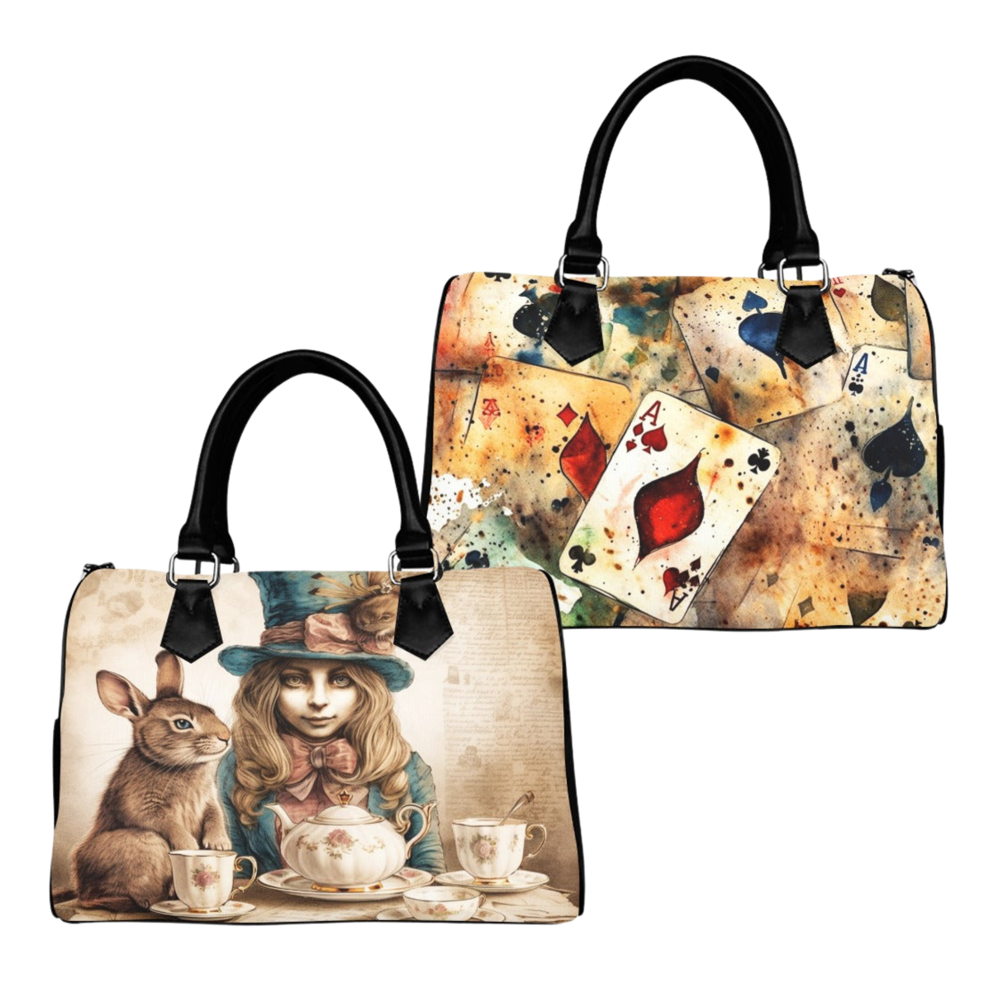 All Mad Here Boston Handbag - Offbeat Sweetie