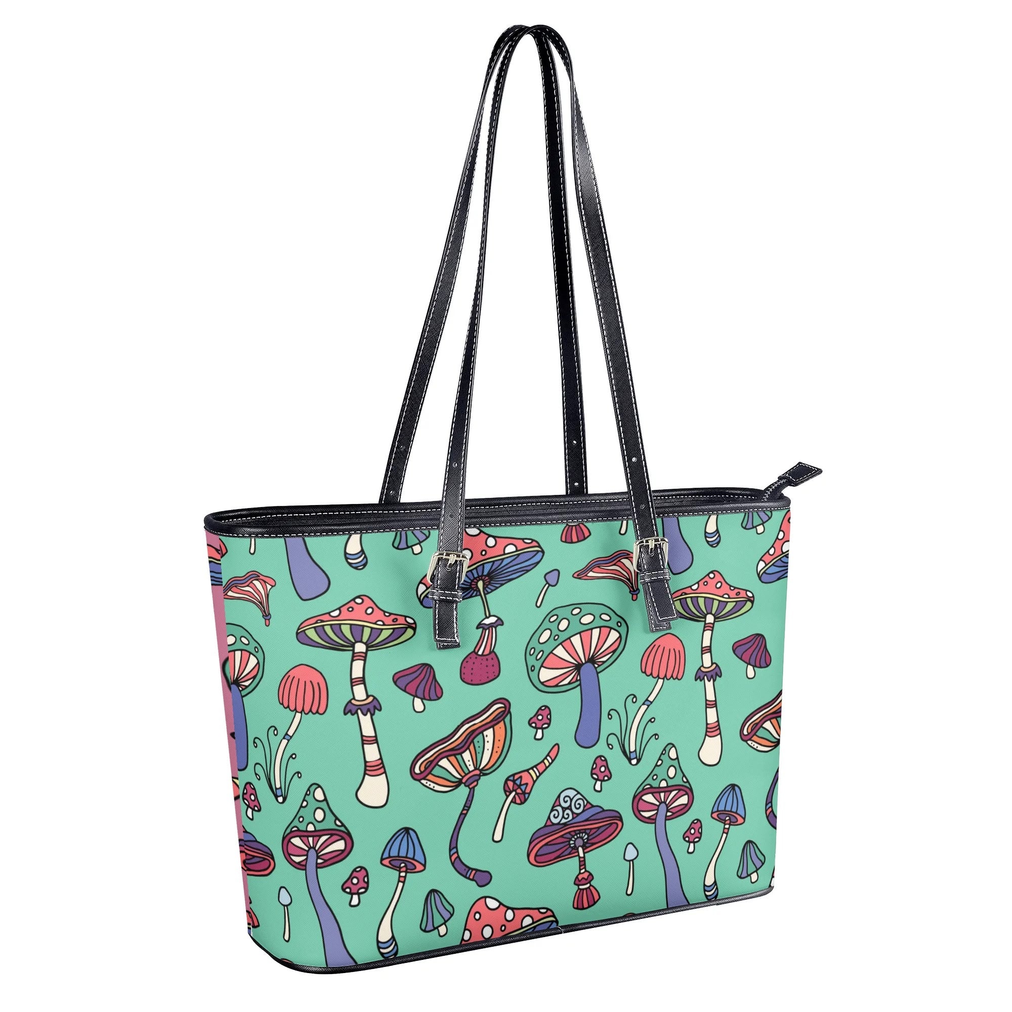 Mismatched Mushrooms Tote Bag - Offbeat Sweetie