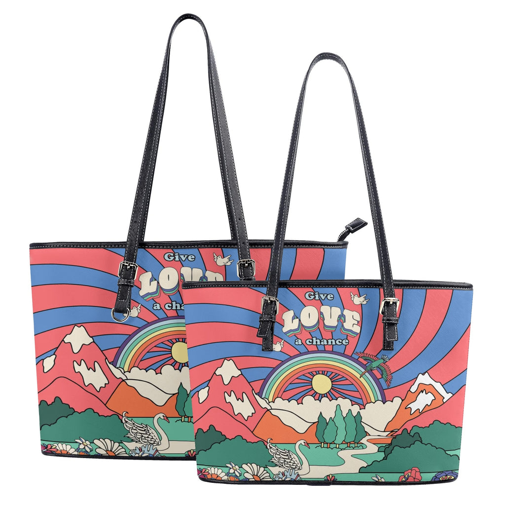 Peace And Love Tote Bag - Offbeat Sweetie