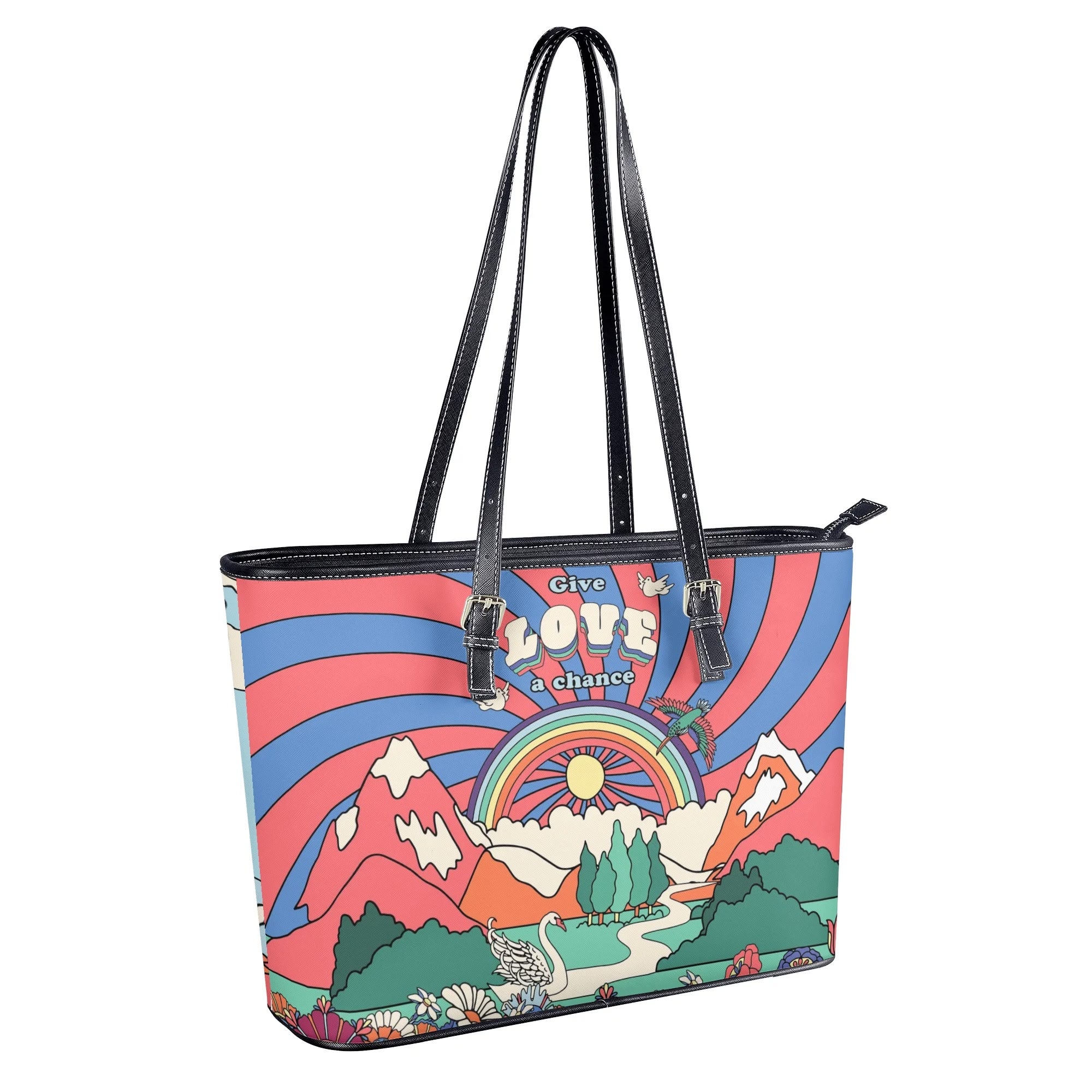 Peace And Love Tote Bag - Offbeat Sweetie