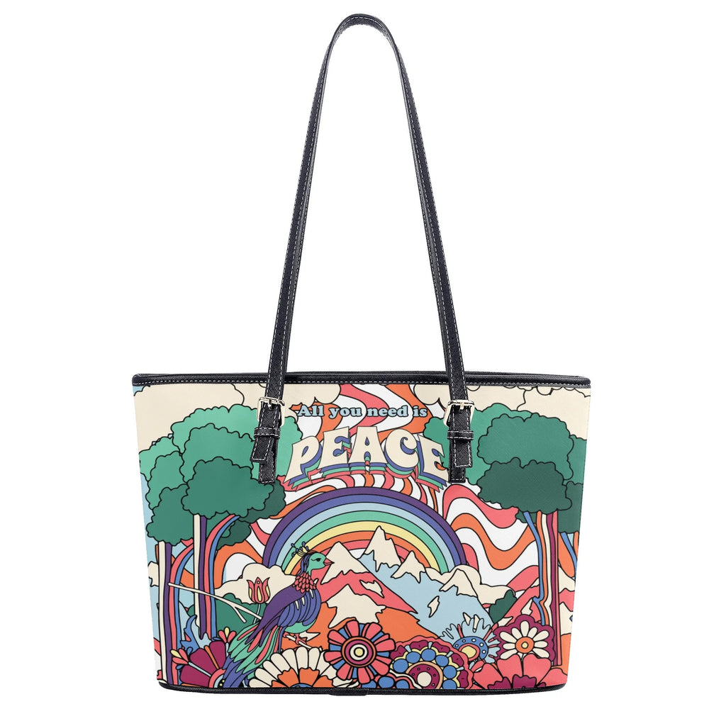 Peace And Love Tote Bag - Offbeat Sweetie