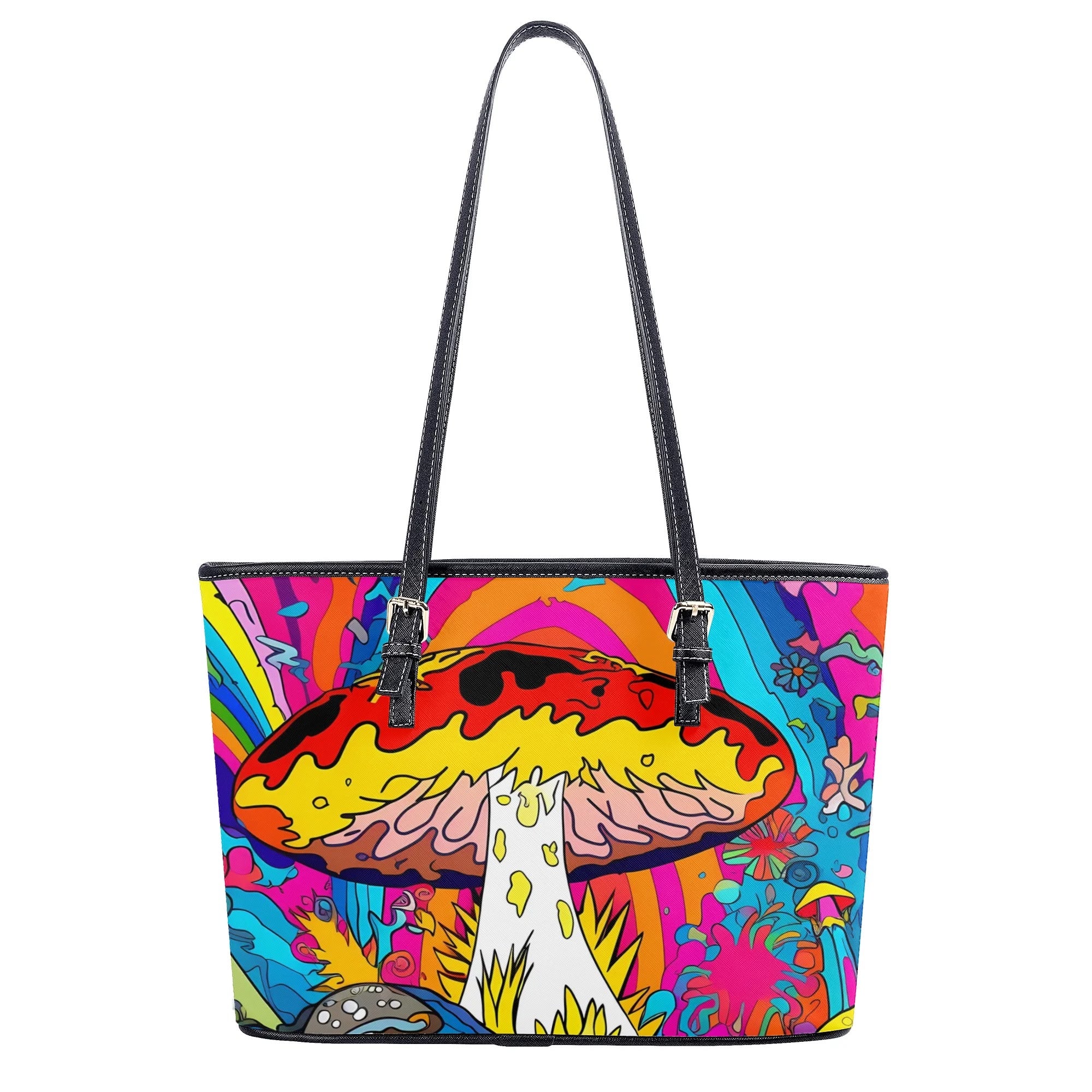 Psychedelic Mushies Tote Bag - Offbeat Sweetie