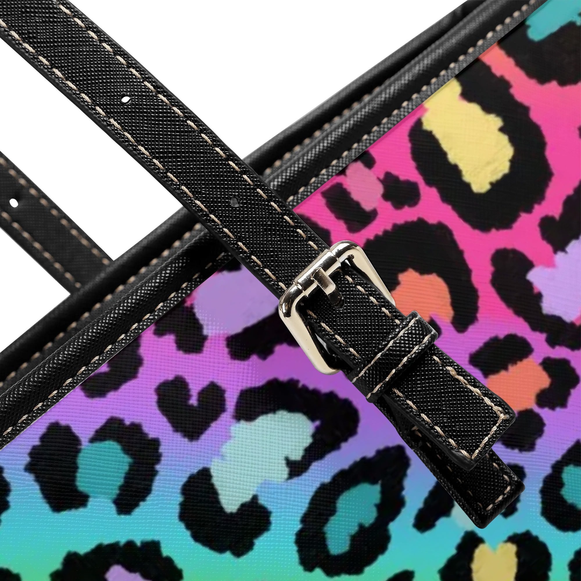 Rainbow Leopard Tote Bag - Offbeat Sweetie