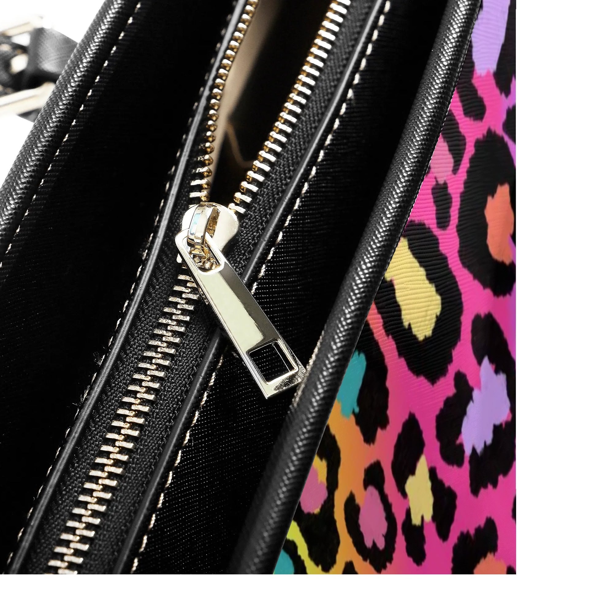 Rainbow Leopard Tote Bag - Offbeat Sweetie