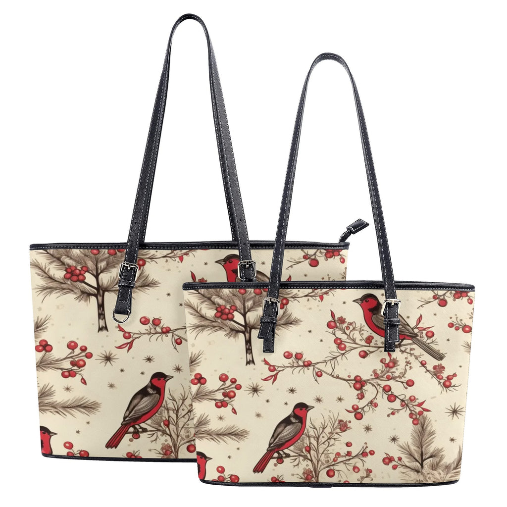Christmas Birds Tote Bag - Offbeat Sweetie