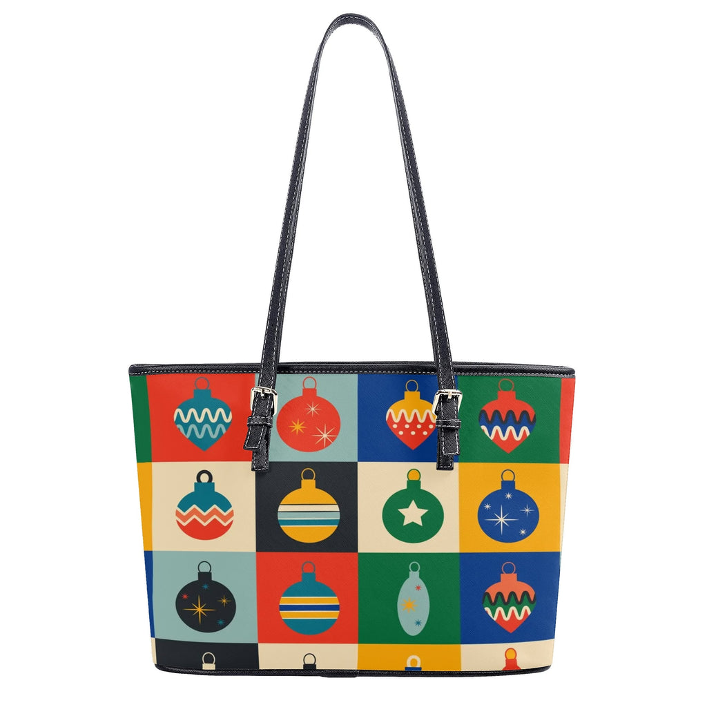 Retro Xmas Baubles Tote Bag - Offbeat Sweetie