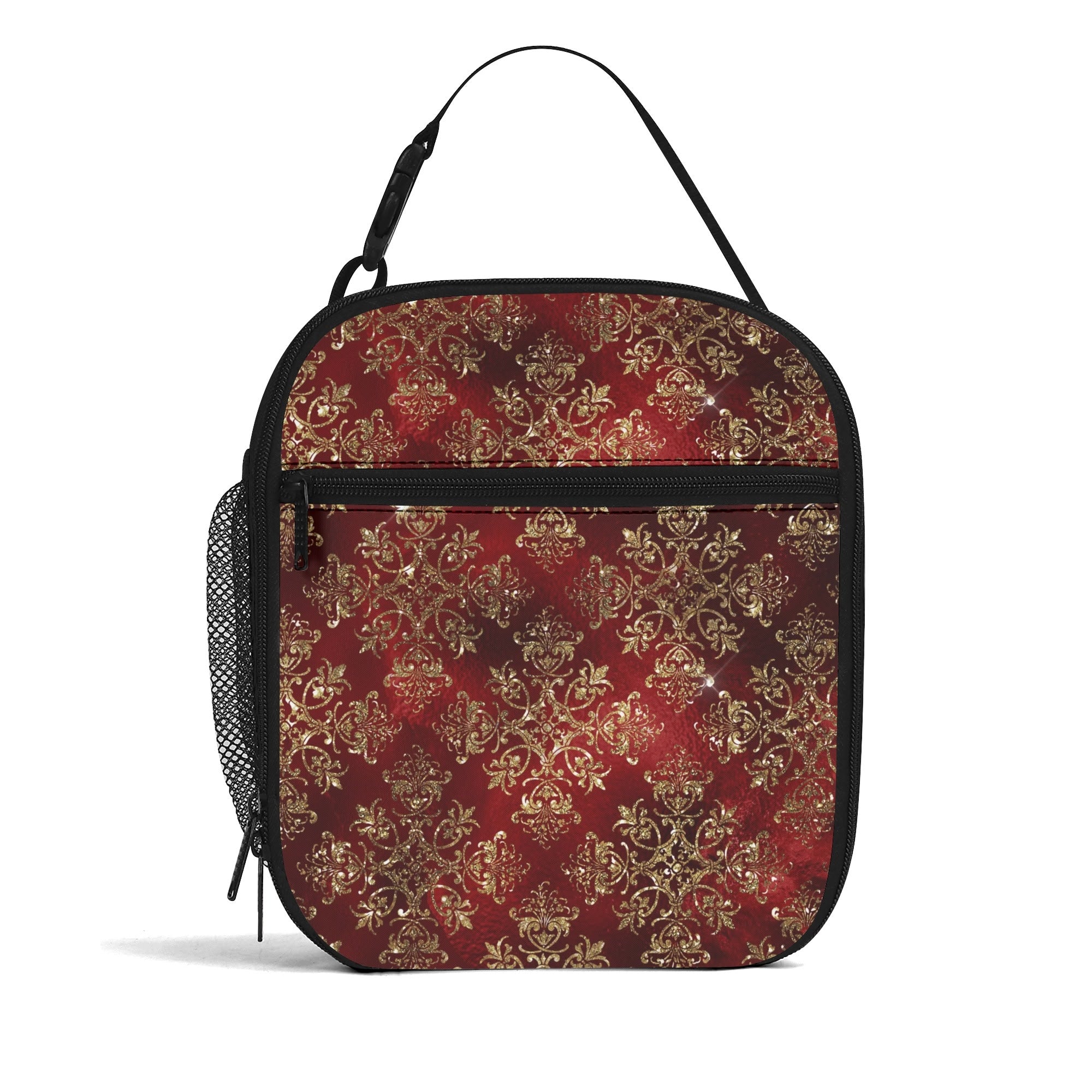 Christmas Wrapping Paper Insulated Lunch Bag - Offbeat Sweetie
