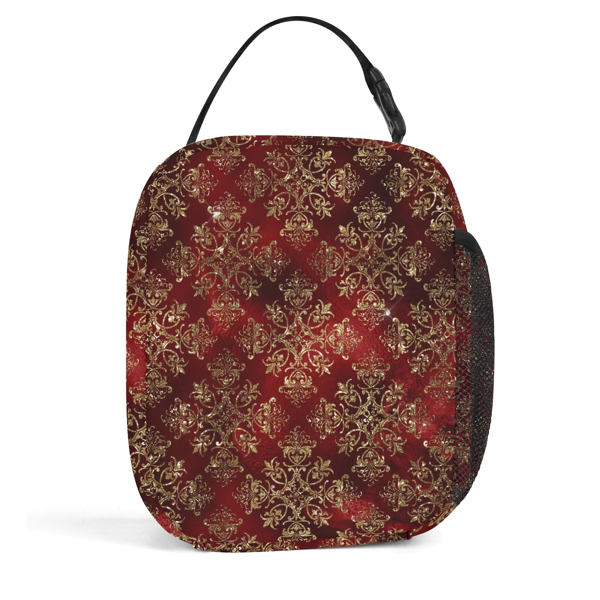 Christmas Wrapping Paper Insulated Lunch Bag - Offbeat Sweetie