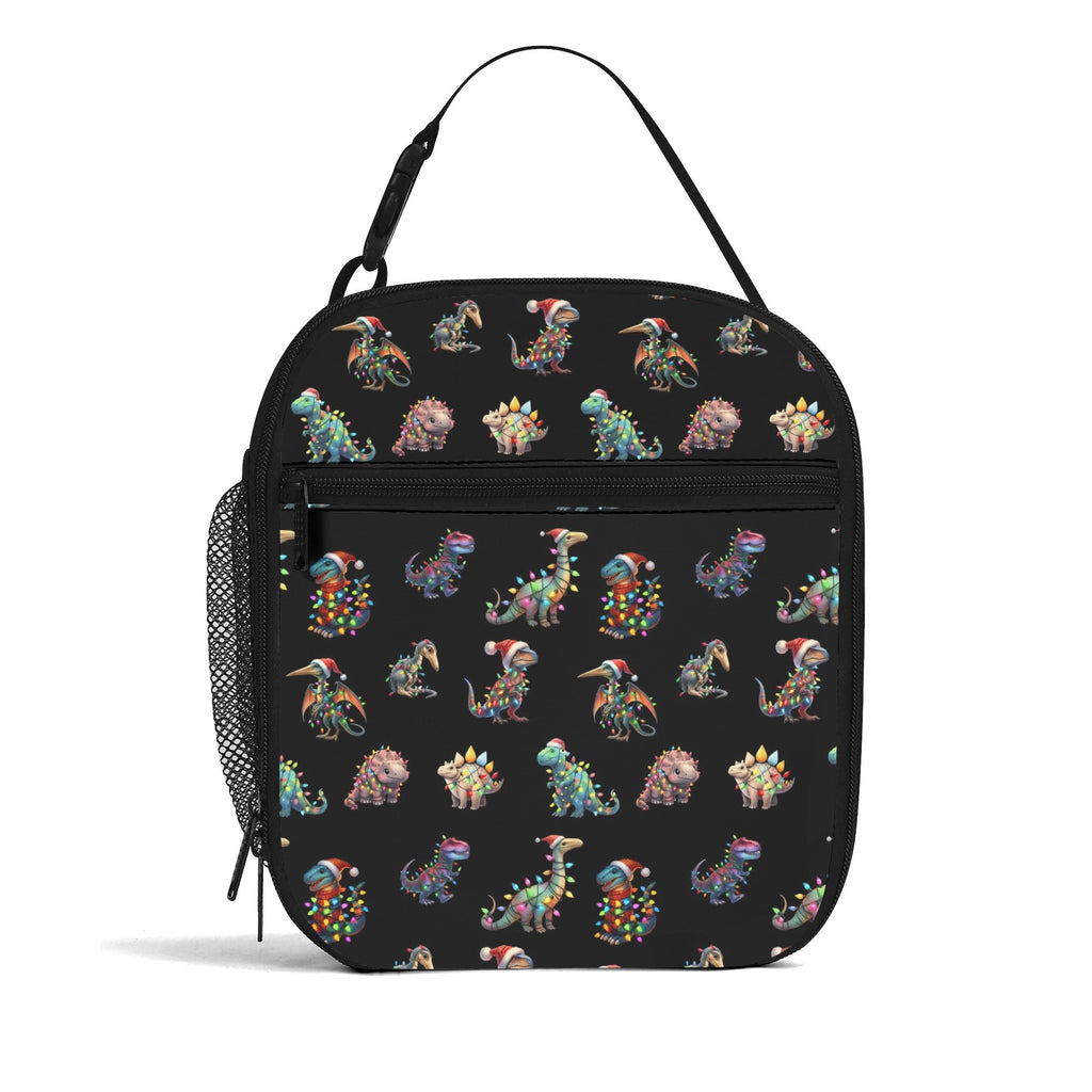 Dinos In Lights Insulated Lunch Bag - Offbeat Sweetie