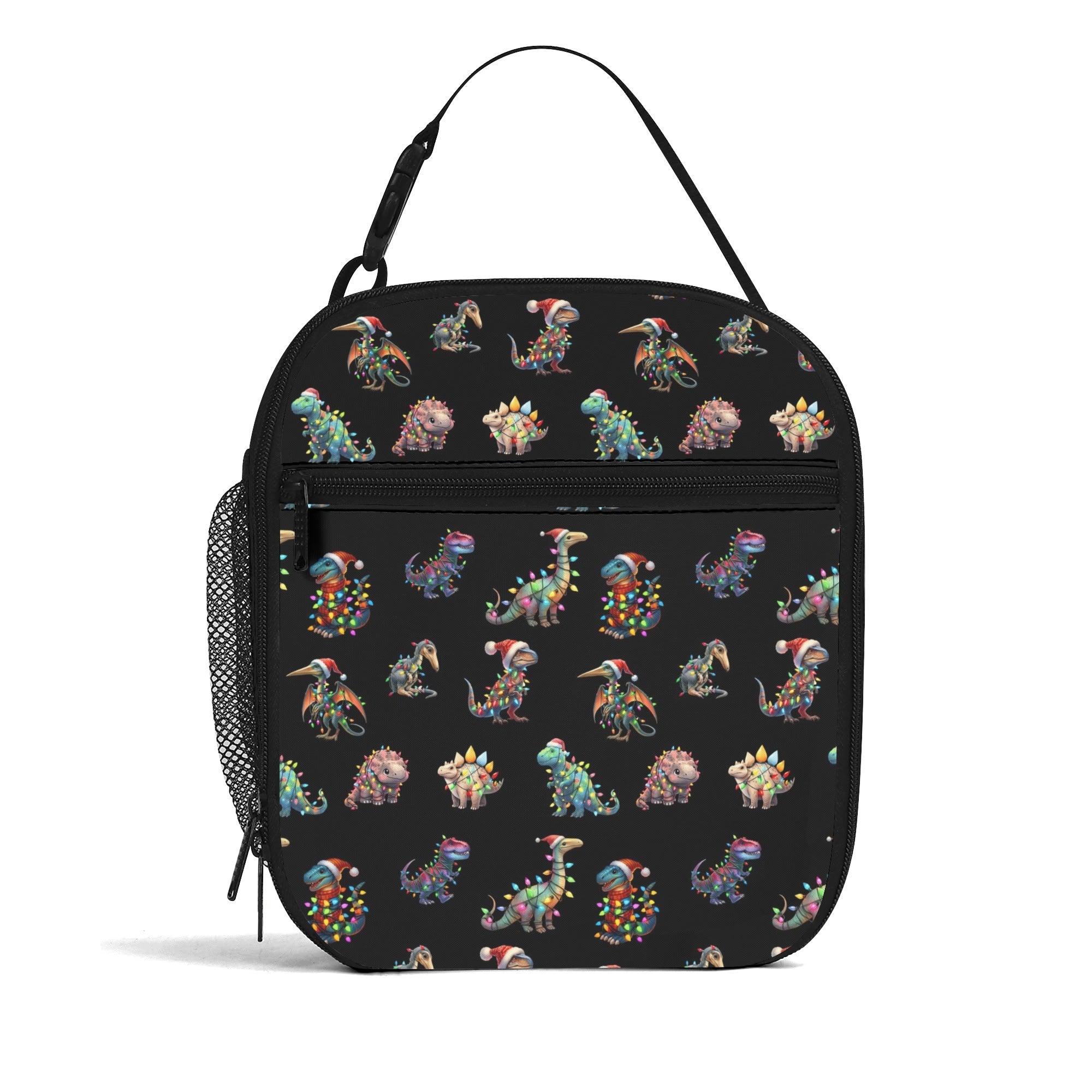 Dinos In Lights Insulated Lunch Bag - Offbeat Sweetie