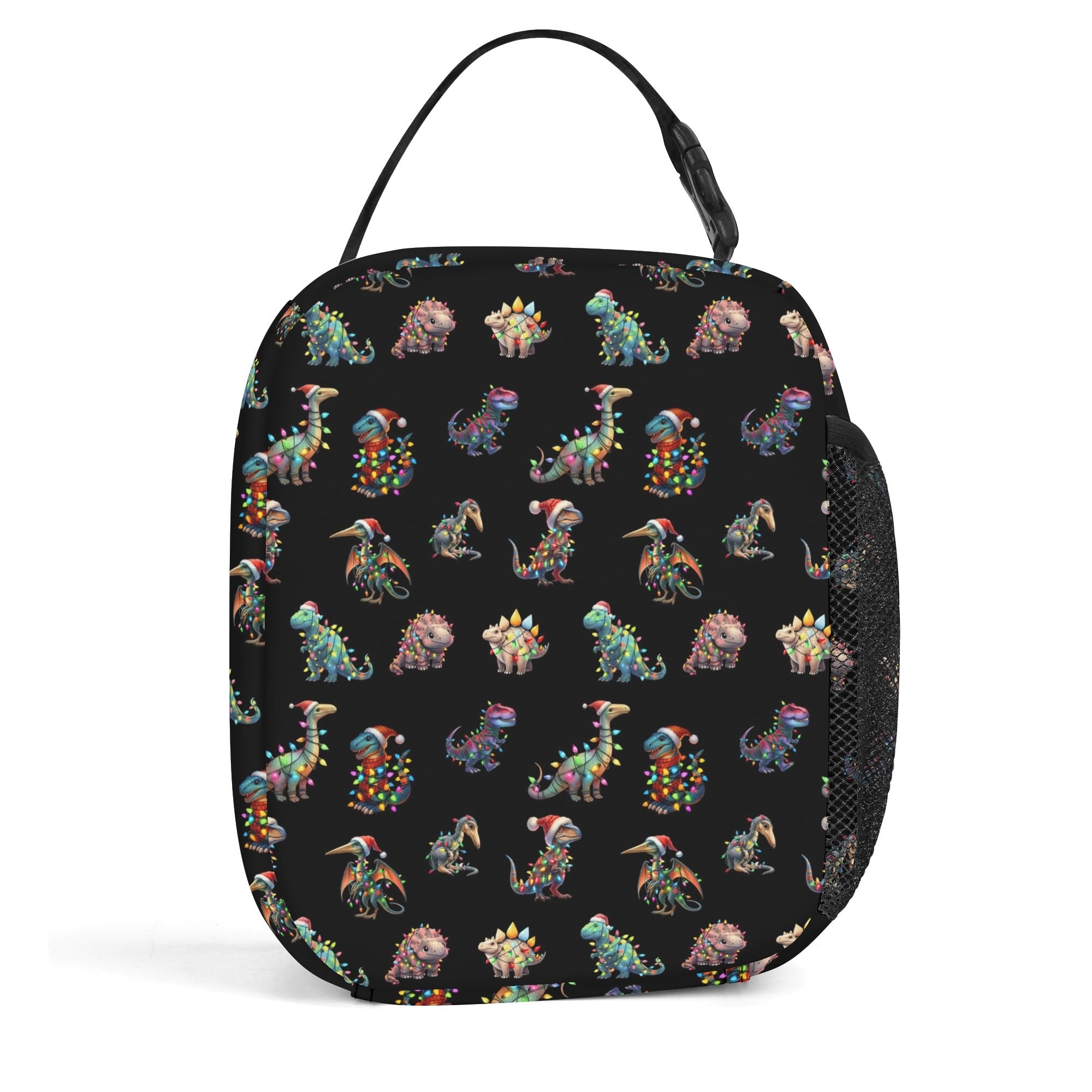 Dinos In Lights Insulated Lunch Bag - Offbeat Sweetie