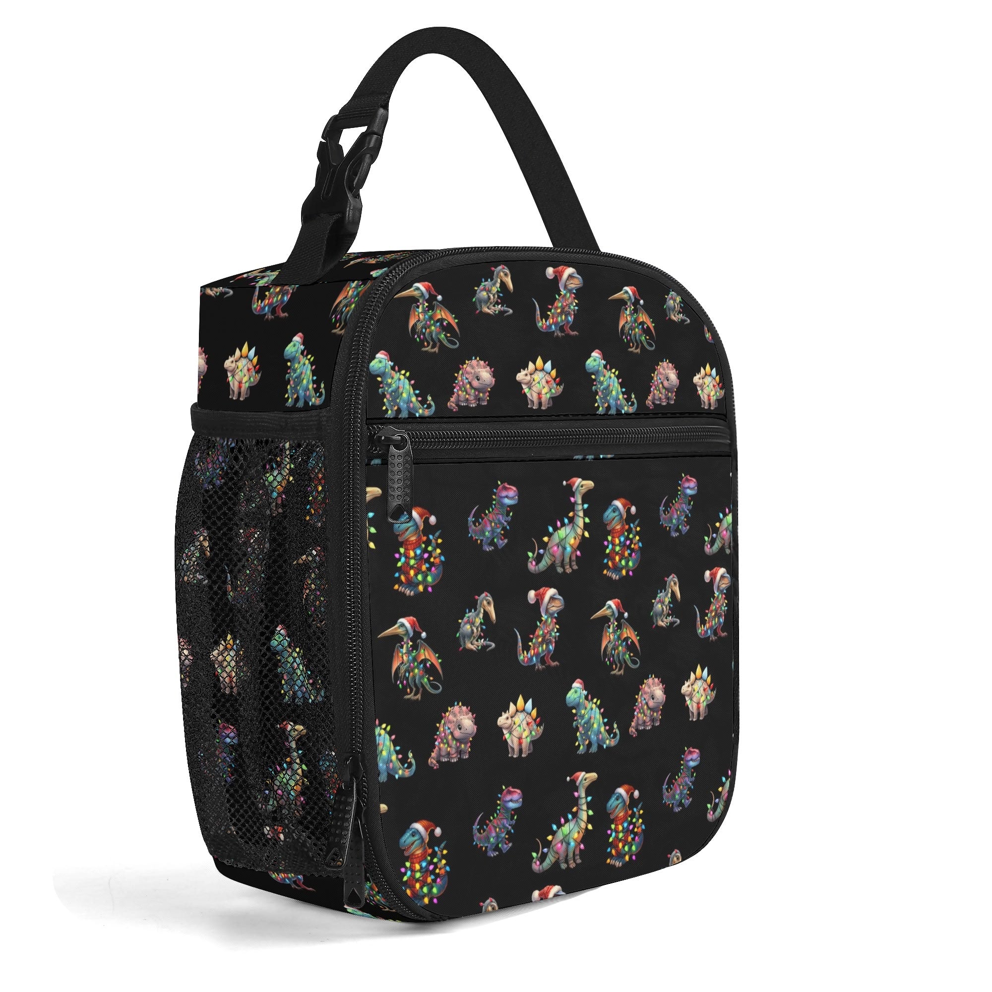 Dinos In Lights Insulated Lunch Bag - Offbeat Sweetie