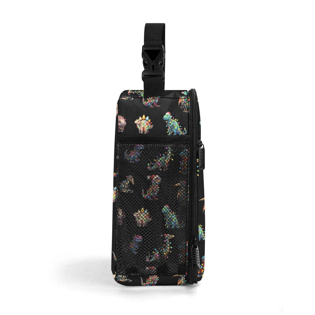 Dinos In Lights Insulated Lunch Bag - Offbeat Sweetie