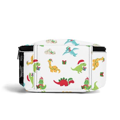 Dino Christmas Insulated Lunch Bag - Offbeat Sweetie