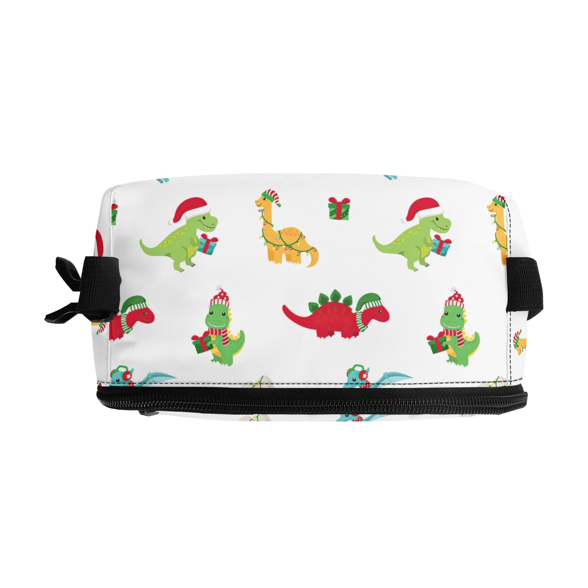 Dino Christmas Insulated Lunch Bag - Offbeat Sweetie