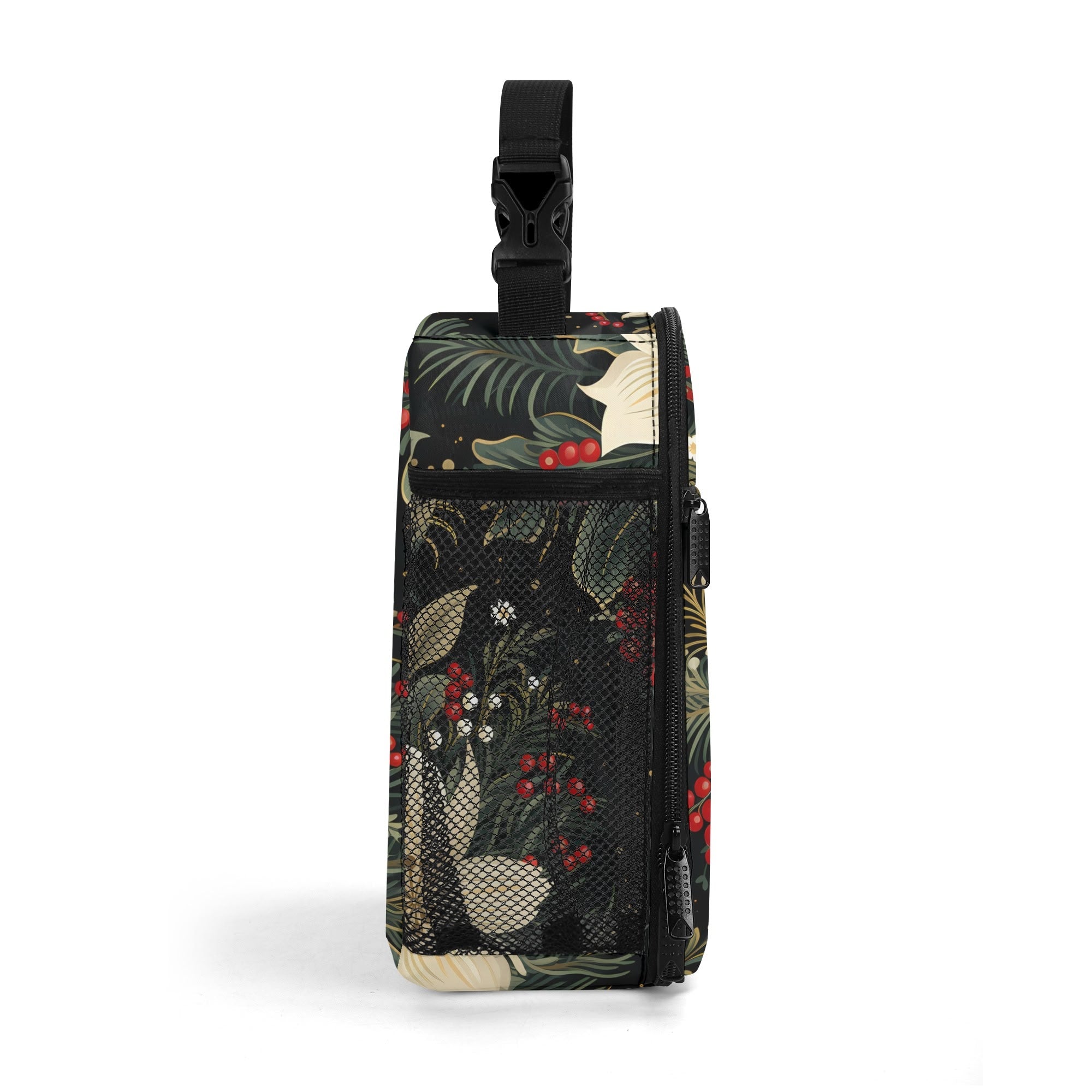 Christmas Flora Insulated Lunch Bag - Offbeat Sweetie