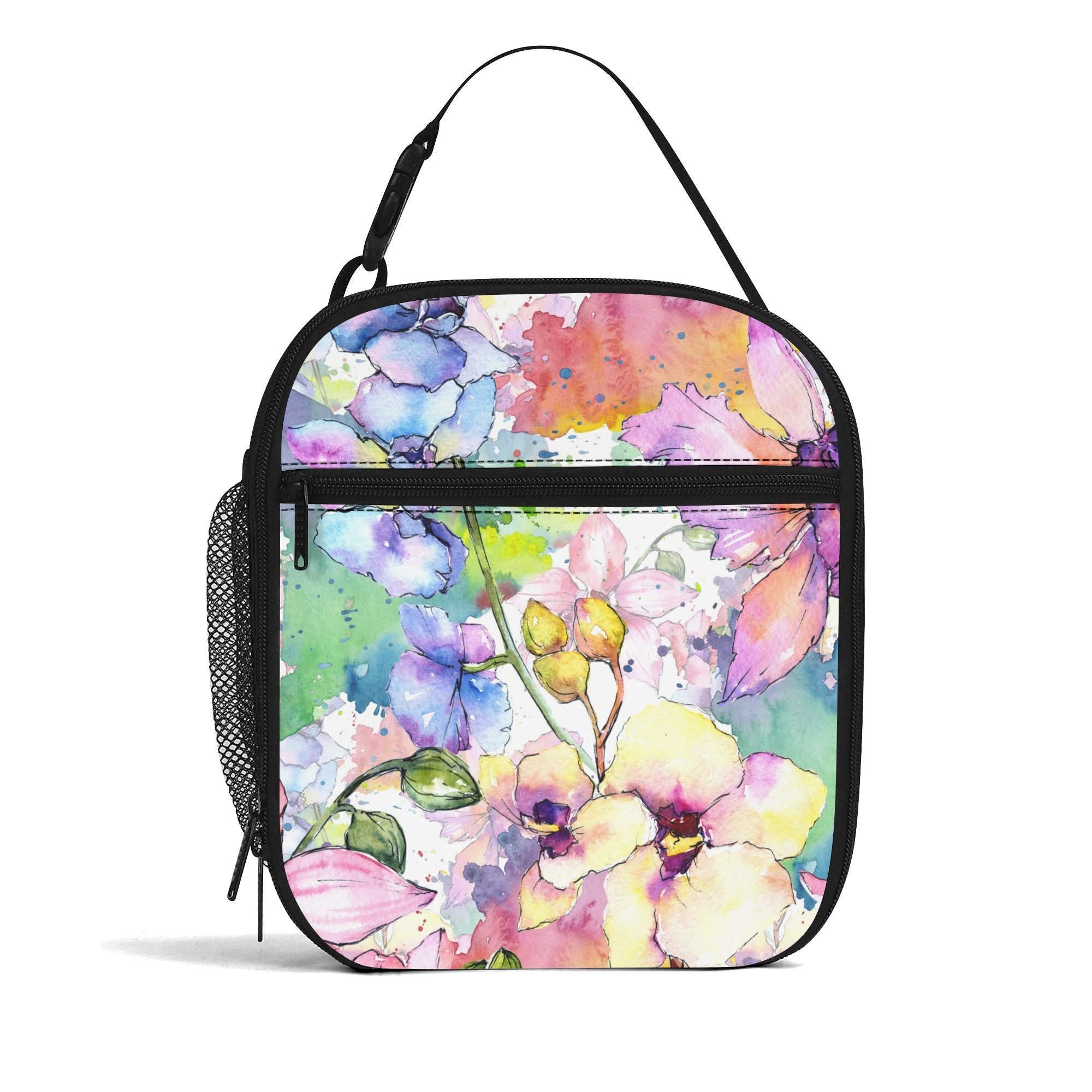 Watercolour Flowers Insulated Lunch Bag - Offbeat Sweetie