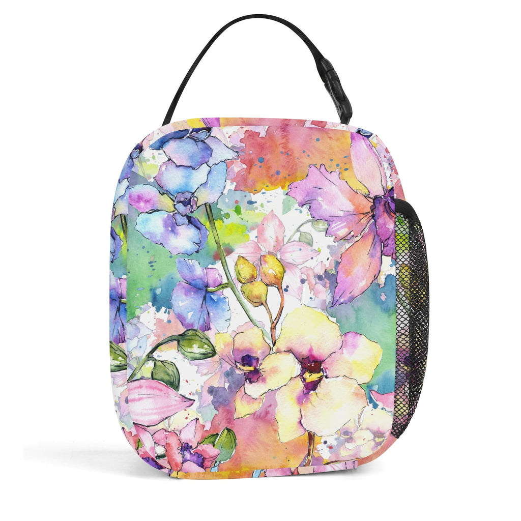 Watercolour Flowers Insulated Lunch Bag - Offbeat Sweetie