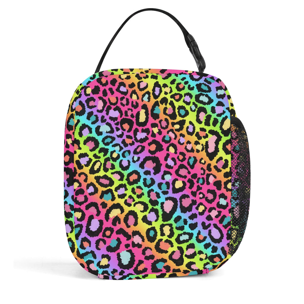 Rainbow Leopard Insulated Lunch Bag - Offbeat Sweetie