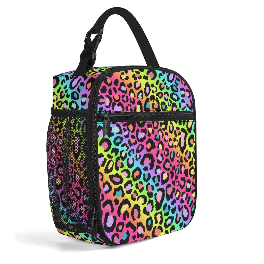 Rainbow Leopard Insulated Lunch Bag - Offbeat Sweetie