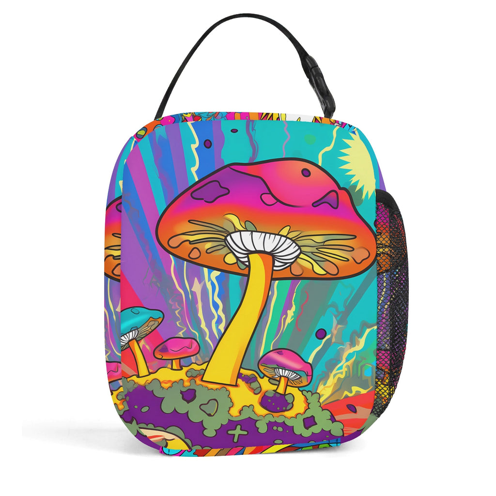 Psychedelic Mushies Insulated Lunch Bag - Offbeat Sweetie