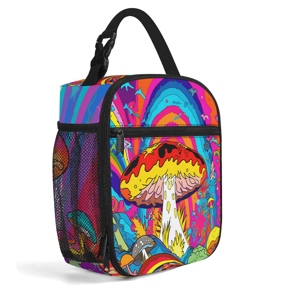 Psychedelic Mushies Insulated Lunch Bag - Offbeat Sweetie