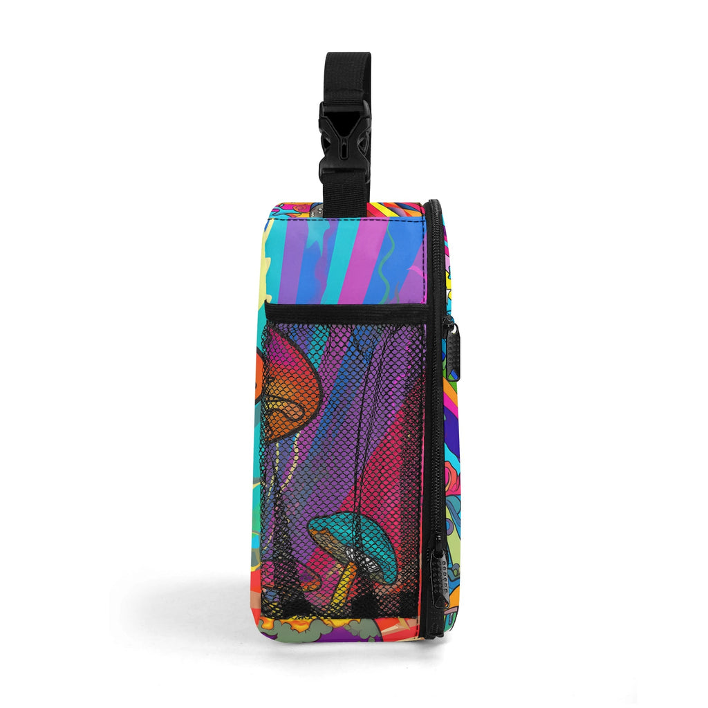 Psychedelic Mushies Insulated Lunch Bag - Offbeat Sweetie