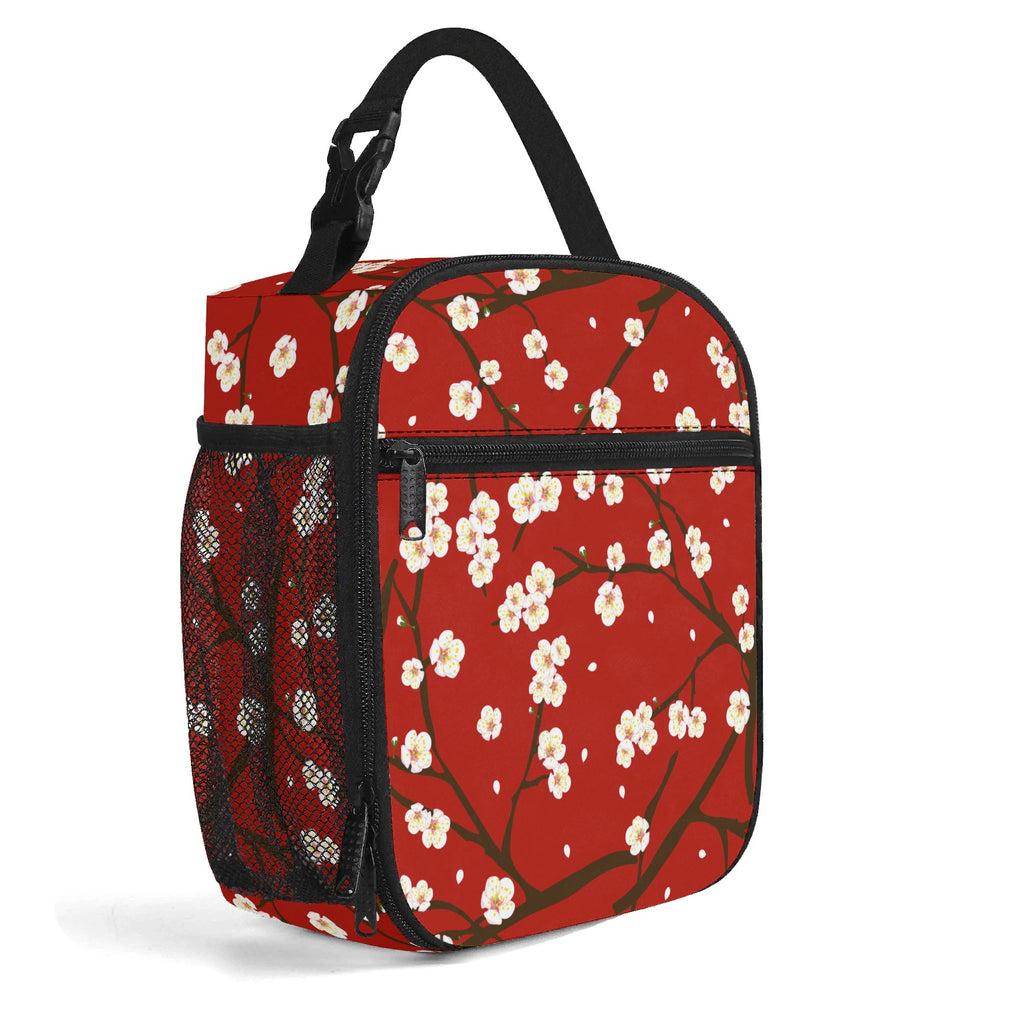 Plum Blossoms Insulated Lunch Bag - Offbeat Sweetie
