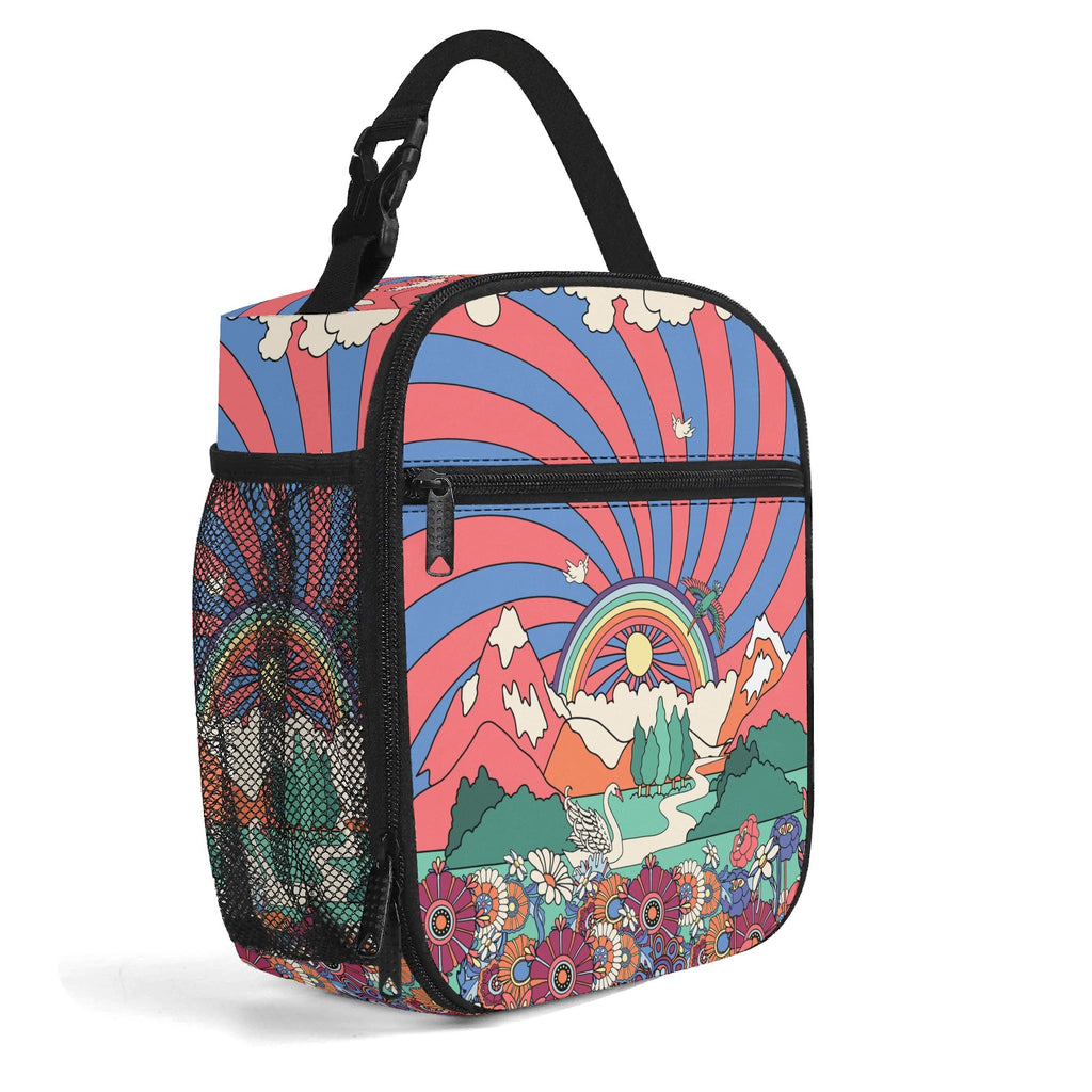 Peace And Love Insulated Lunch Bag - Offbeat Sweetie