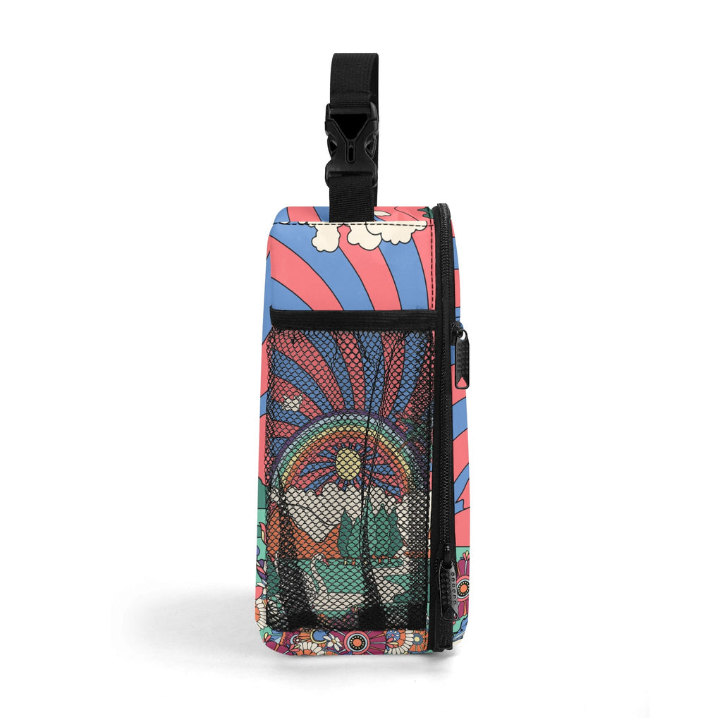 Peace And Love Insulated Lunch Bag - Offbeat Sweetie