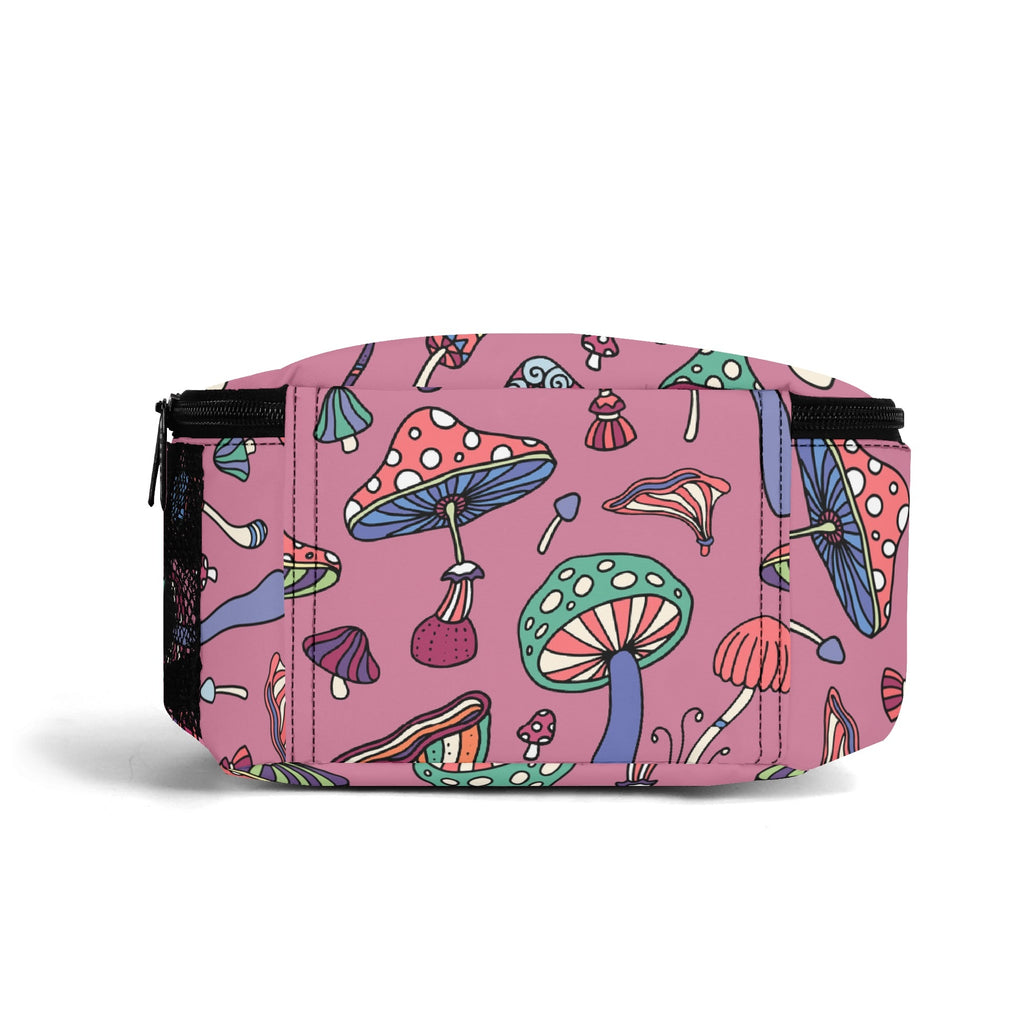 Retro Mushrooms Insulated Lunch Bag - Offbeat Sweetie