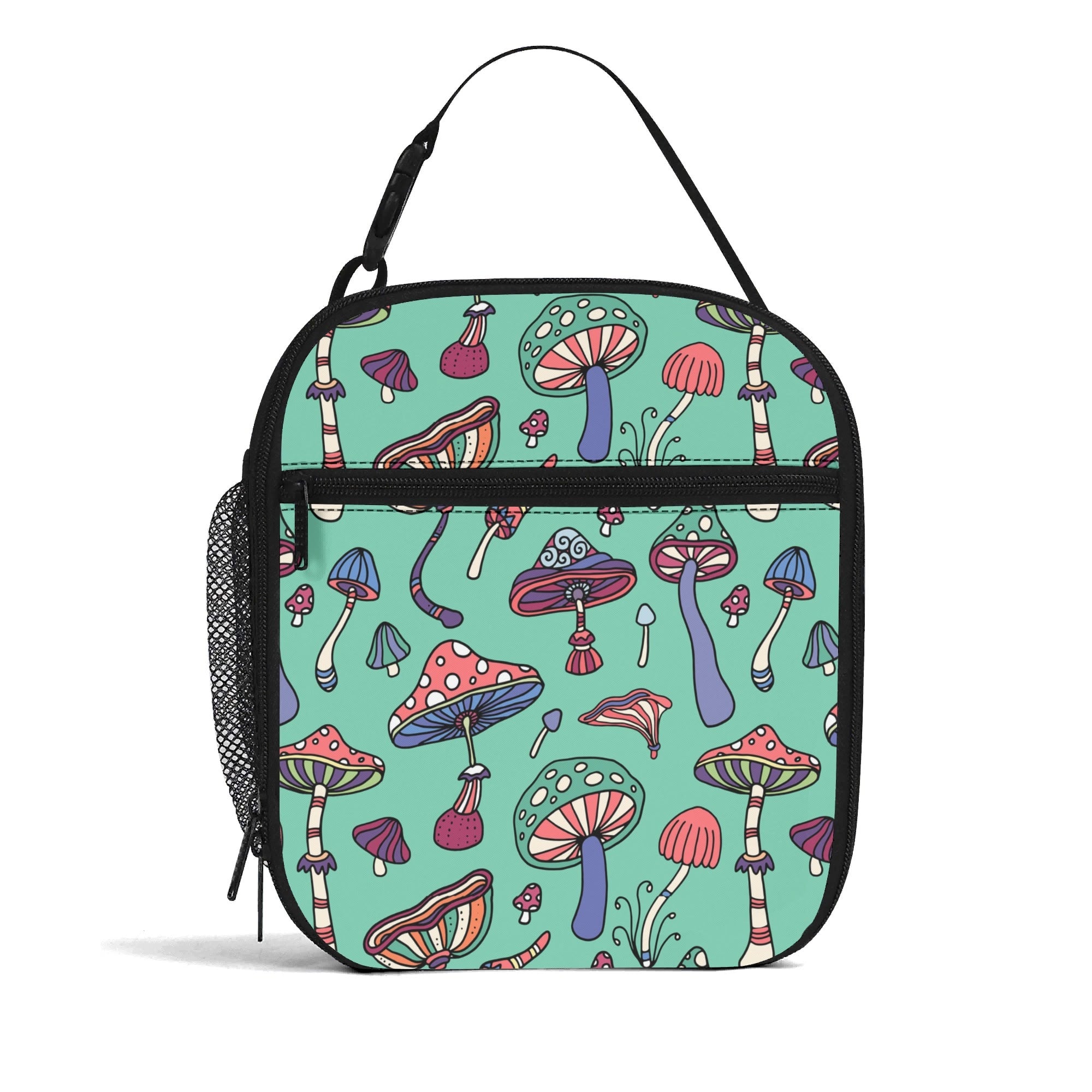 Funky Mushrooms Insulated Lunch Bag - Offbeat Sweetie