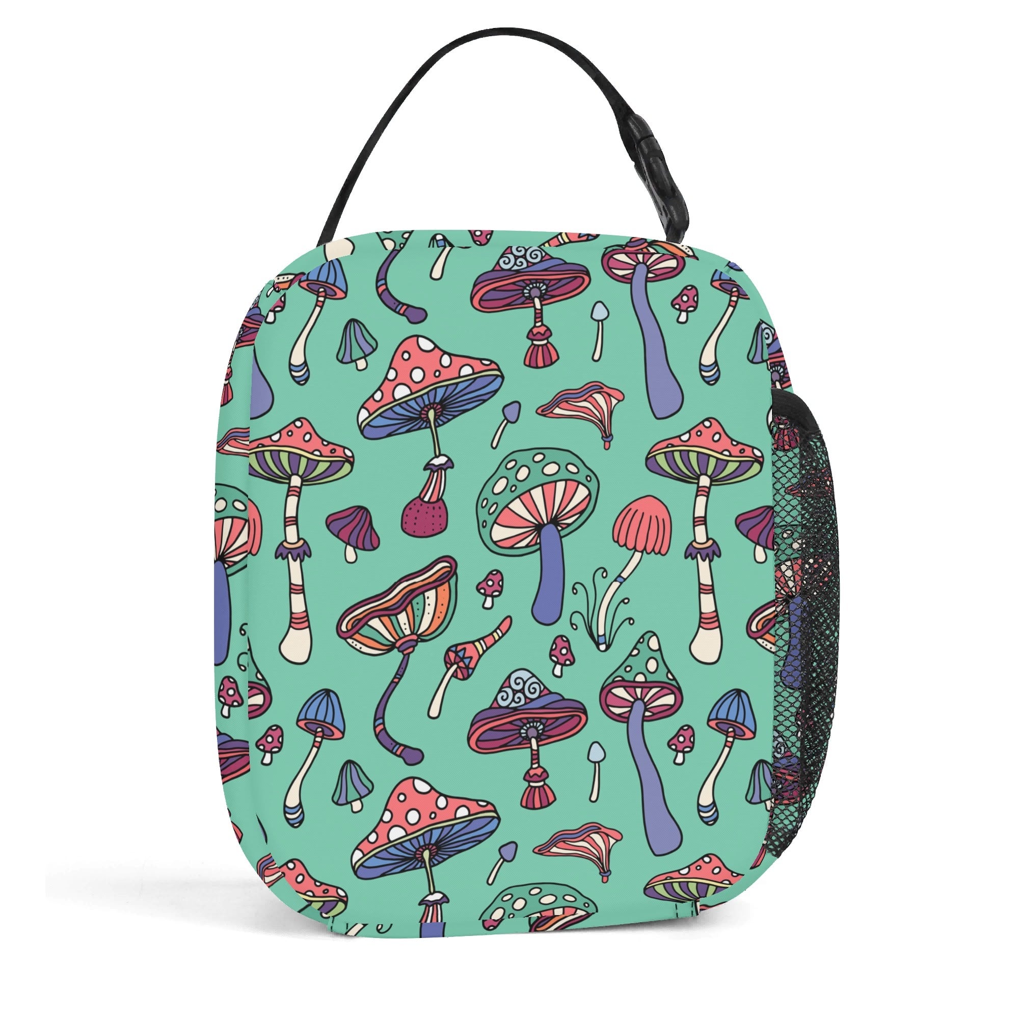 Funky Mushrooms Insulated Lunch Bag - Offbeat Sweetie