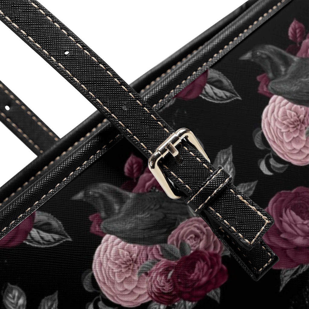 Crows And Roses Tote Bag - Offbeat Sweetie