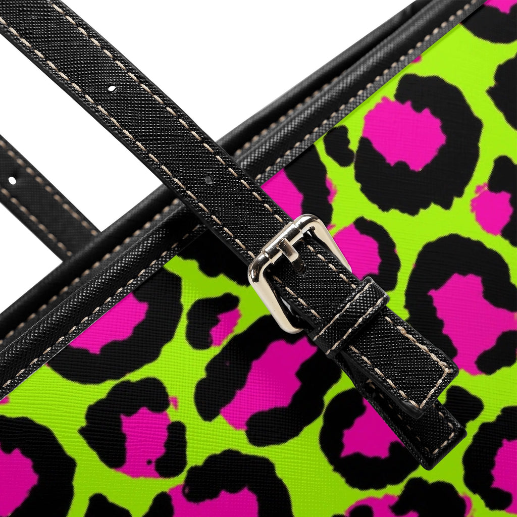 Neon Leopard Tote Bag - Offbeat Sweetie