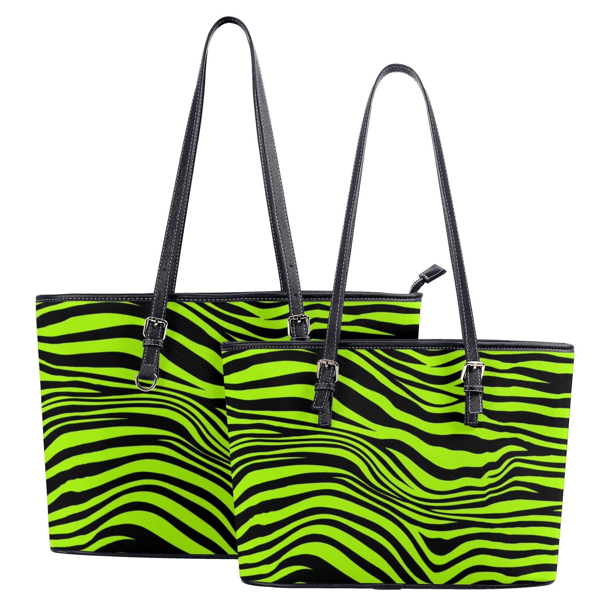 Neon Zebra Tote Bag - Offbeat Sweetie