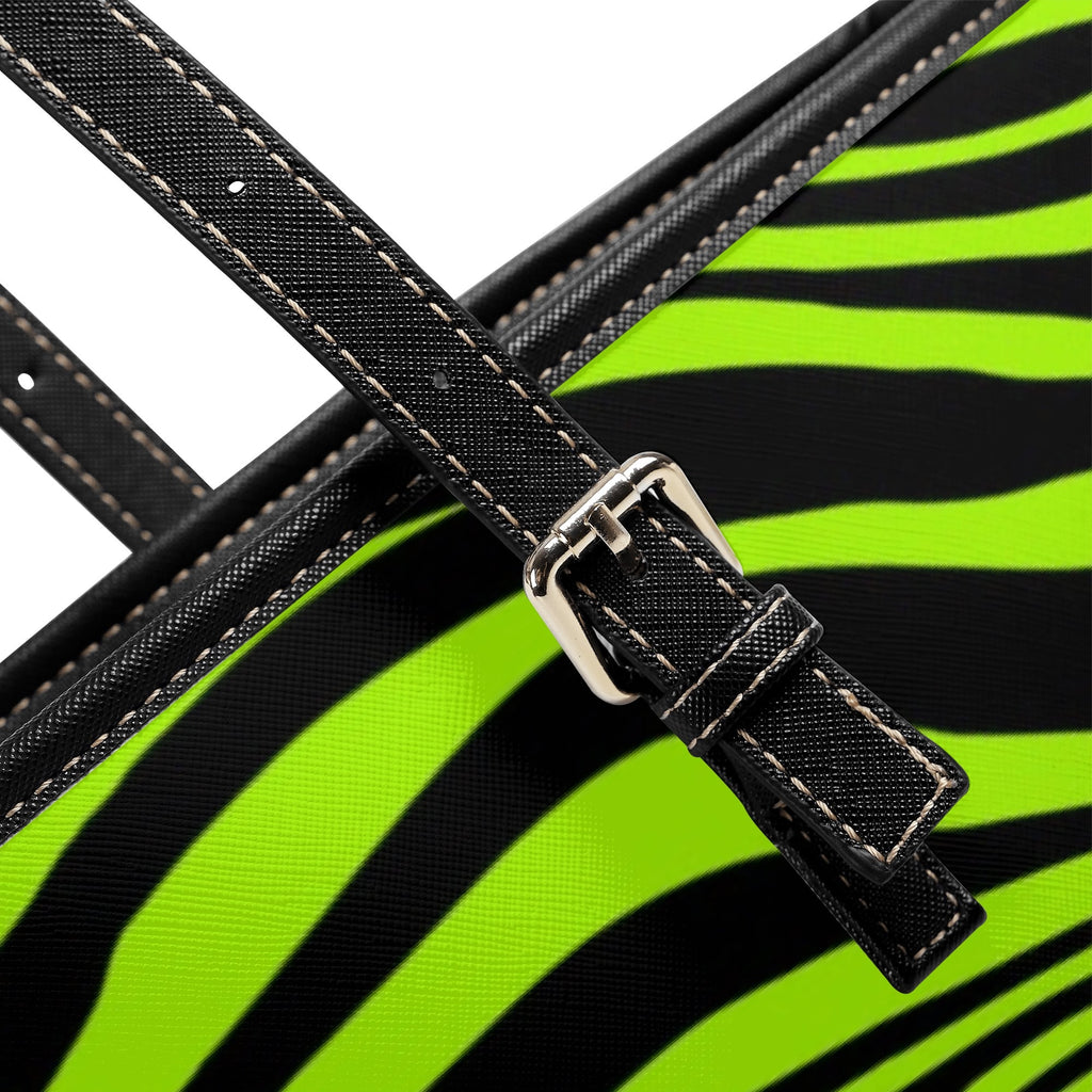 Neon Zebra Tote Bag - Offbeat Sweetie