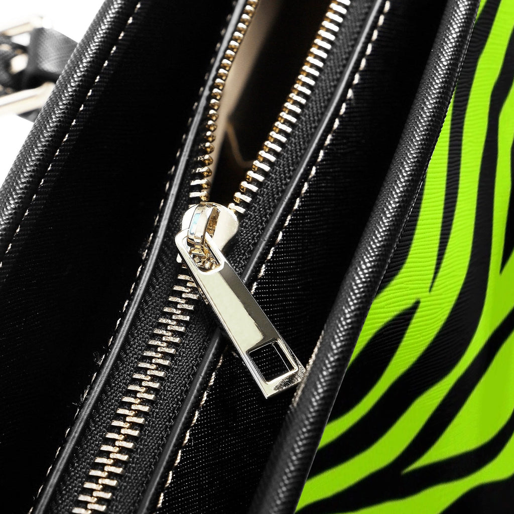 Neon Zebra Tote Bag - Offbeat Sweetie